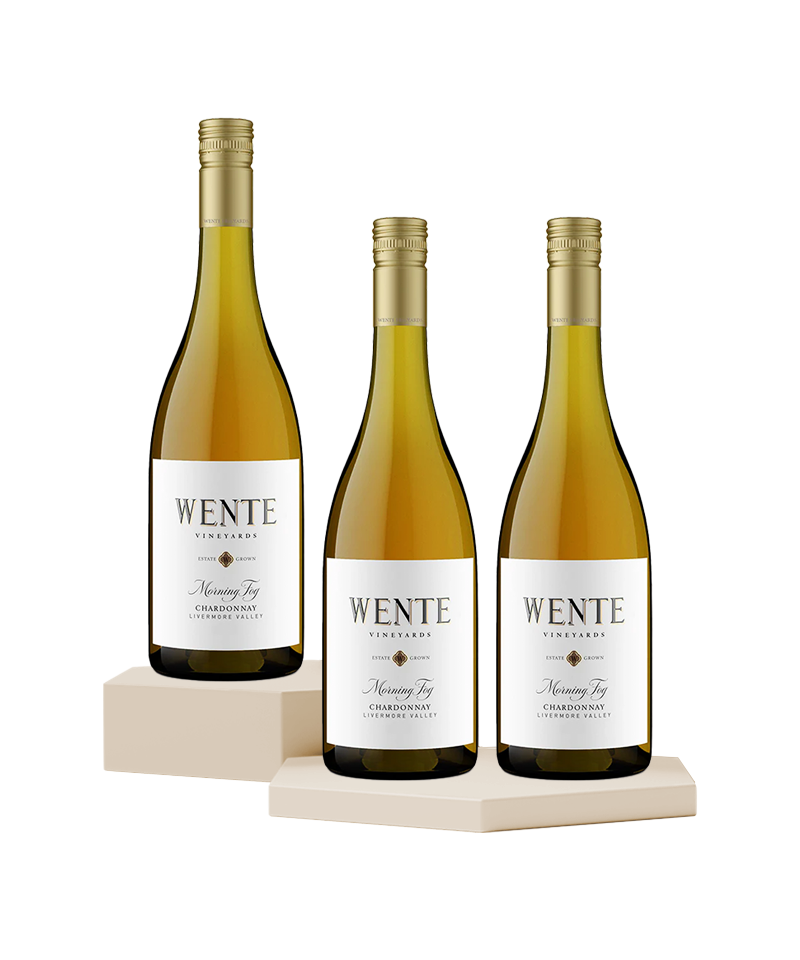 Wente Vineyards Morning Fog Chardonnay - Pack of 3