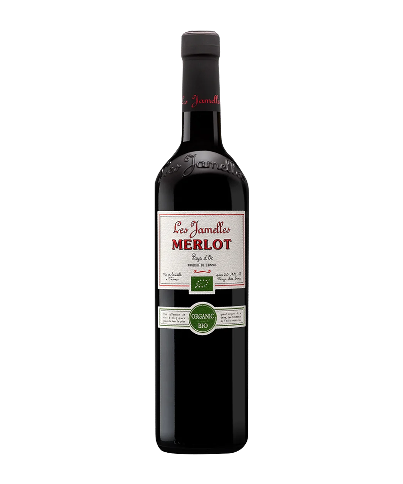 Les Jamelles Merlot Vin de Pays d'Oc Naturelles 2019
