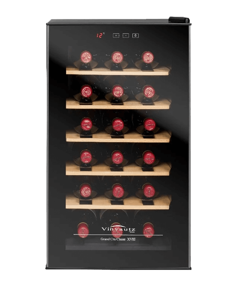Vinvautz Wine Fridge - 18 Bottles Single Temp