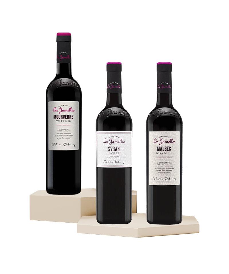 Les Jamelles Red Wines - Pack of 3