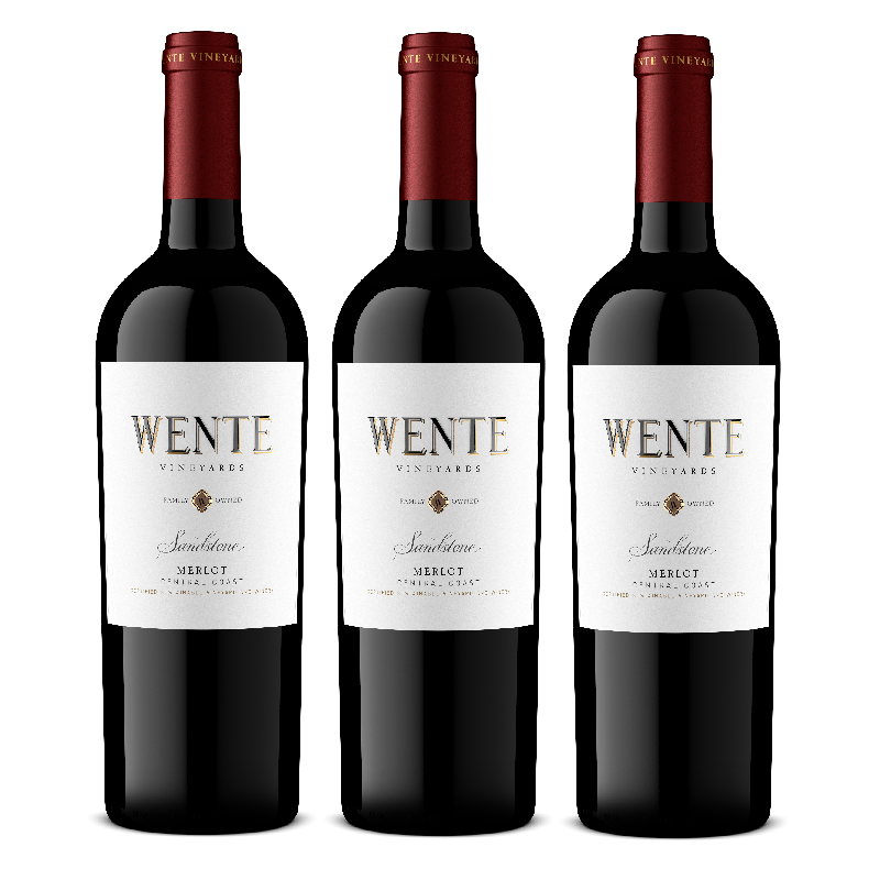 Wente Vineyards Sandstone Merlot - Pack of 3