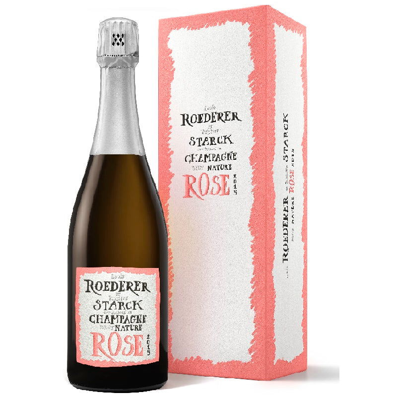 Louis Roederer Champagne Brut Nature Rose Cuvee Starck - Gift Box 2015